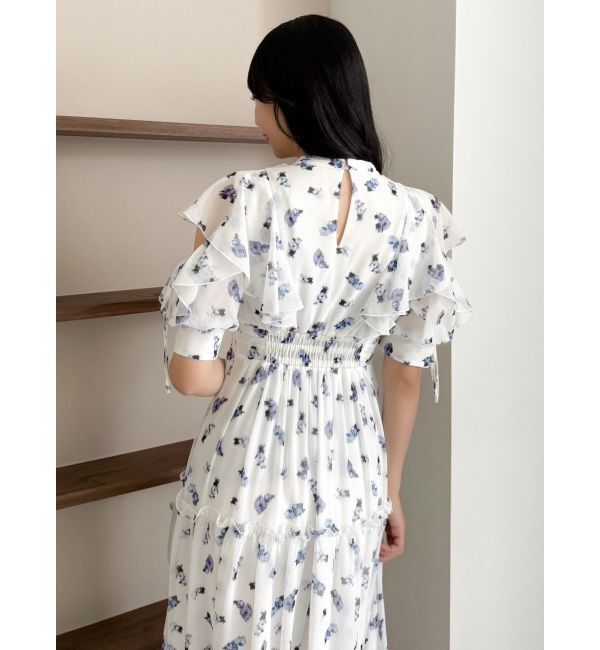 dazzlin「ラッフルリボンフラワーワンピース」|ワンピース|