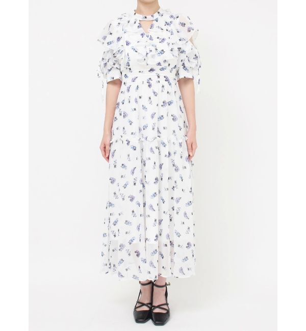 dazzlin「ラッフルリボンフラワーワンピース」|ワンピース|