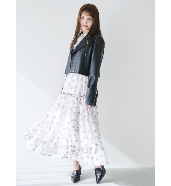 dazzlin「ラッフルリボンフラワーワンピース」|ワンピース|