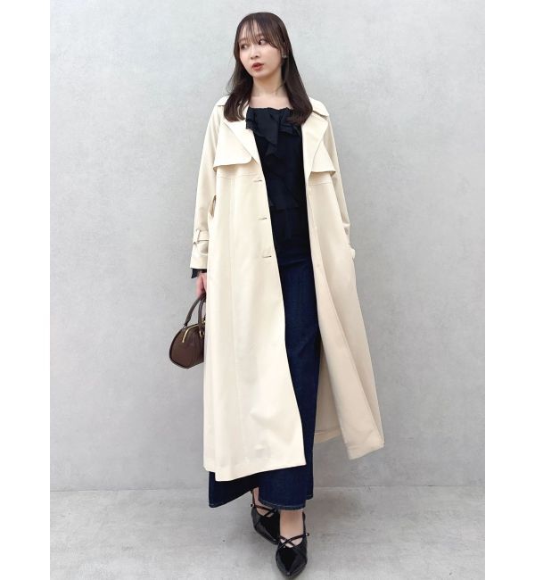 dazzlin「バックプリーツトレンチコート」|トレンチコート|