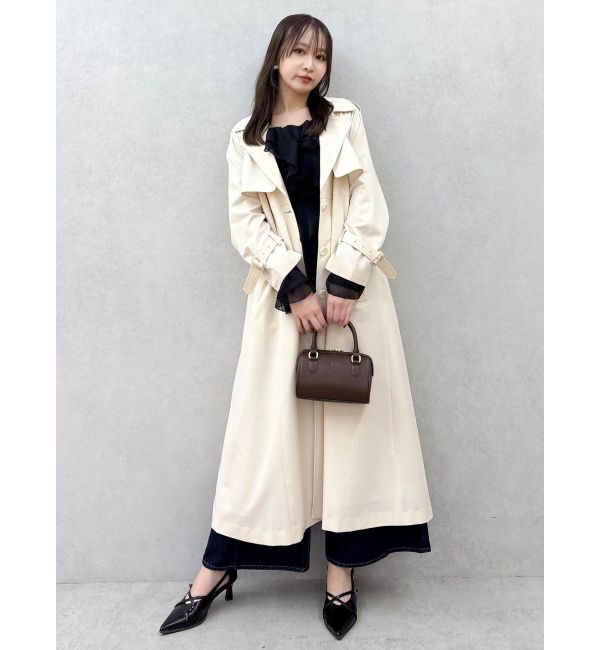 dazzlin「バックプリーツトレンチコート」|トレンチコート|
