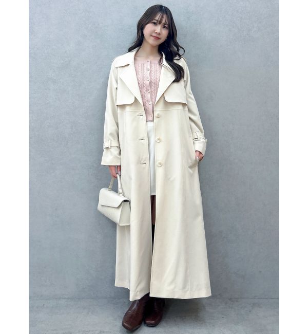 dazzlin「バックプリーツトレンチコート」|トレンチコート|