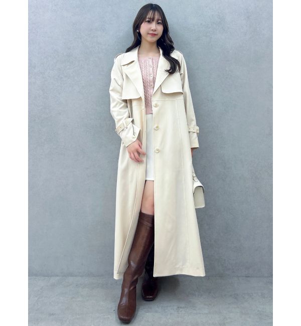 dazzlin「バックプリーツトレンチコート」|トレンチコート|