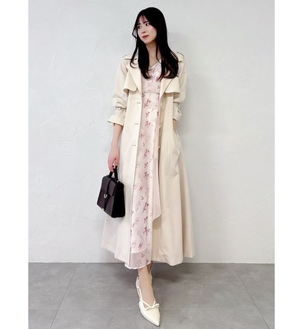 dazzlin「バックプリーツトレンチコート」|トレンチコート|