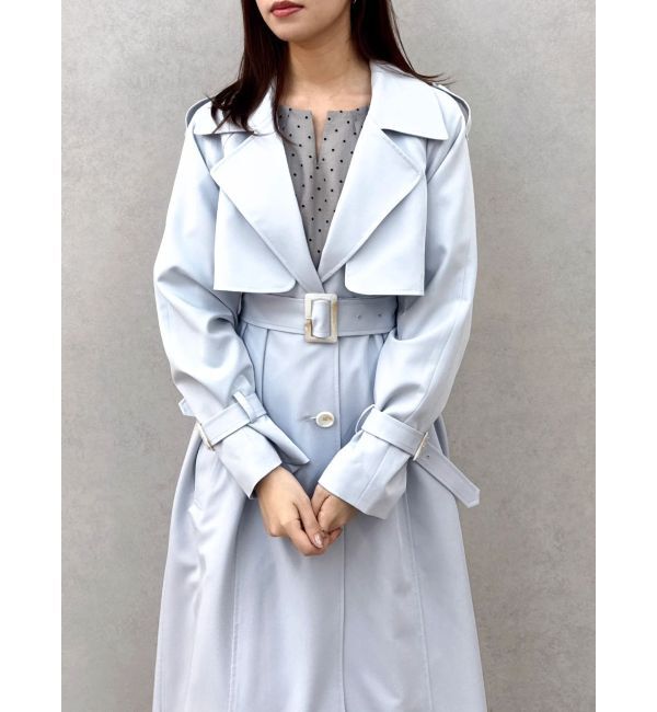 dazzlin「バックプリーツトレンチコート」|トレンチコート|