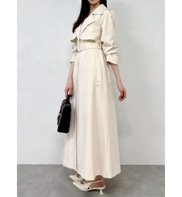 dazzlin「バックプリーツトレンチコート」|トレンチコート|