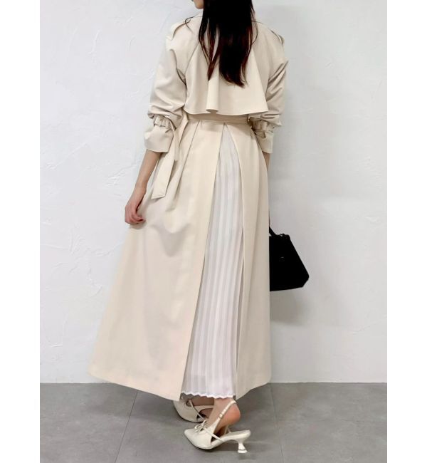 dazzlin「バックプリーツトレンチコート」|トレンチコート|