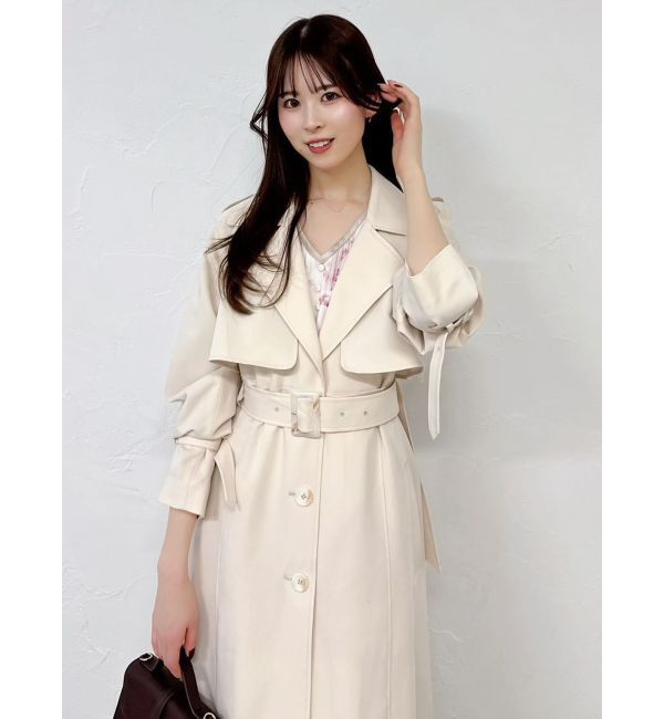 dazzlin「バックプリーツトレンチコート」|トレンチコート|