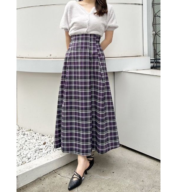 MERCURYDUO「2WAYキーネックミニシャギーコンパクトカーディガン」|カーディガン|