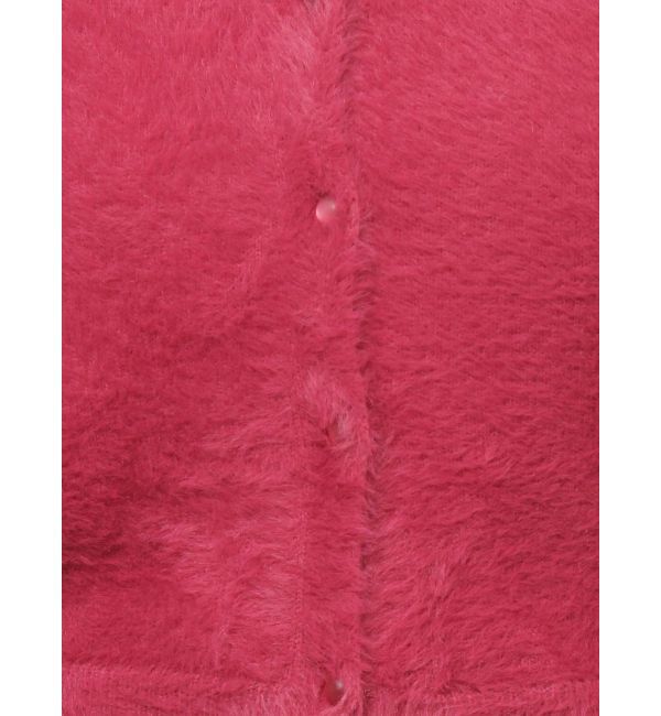 MERCURYDUO「2WAYキーネックミニシャギーコンパクトカーディガン」|カーディガン|