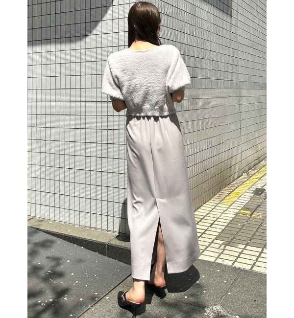 MERCURYDUO「2WAYキーネックミニシャギーコンパクトカーディガン」|カーディガン|