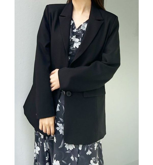 MERCURYDUO「シングルテーラードジャケット」|テーラードジャケット|ブラック