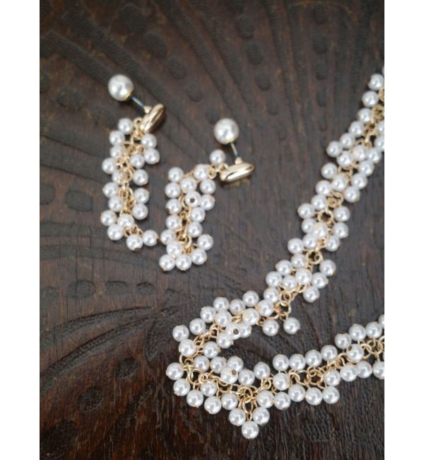 LAGUNAMOON「LADYフェイクパールバブルピアス」|ピアス|