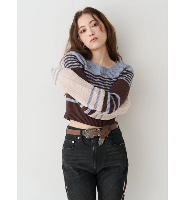 EVRIS「メタルバックルフェイクレザーベルト」|ベルト|