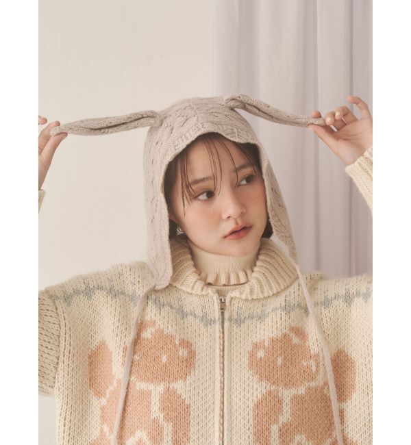 merry jenny「animal lace knit cap」|その他|