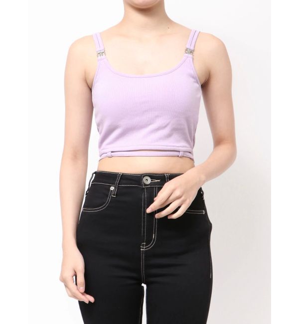 GYDA「Symmetry GYDAウエストバインダービスチェ」|キャミソール|パープル