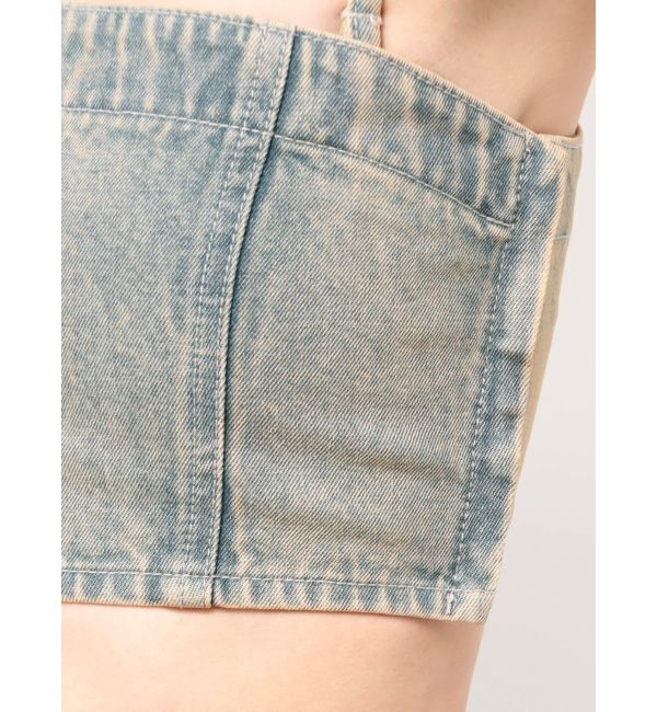 GYDA「BACKレースUP Corsetデニムビスチェ」|キャミソール|