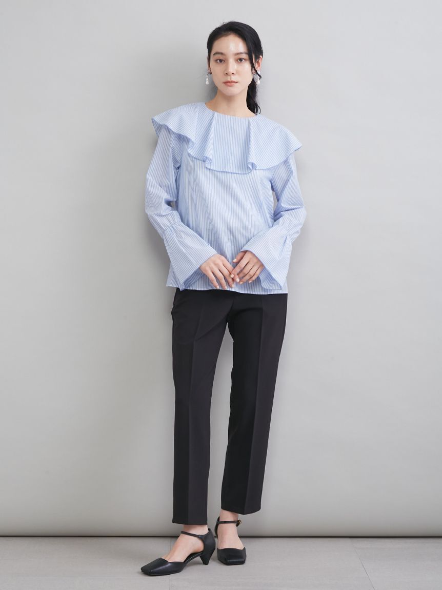 Mila Owen「【MILA PANTS】後ろゴムテーパードパンツ」|チノ|