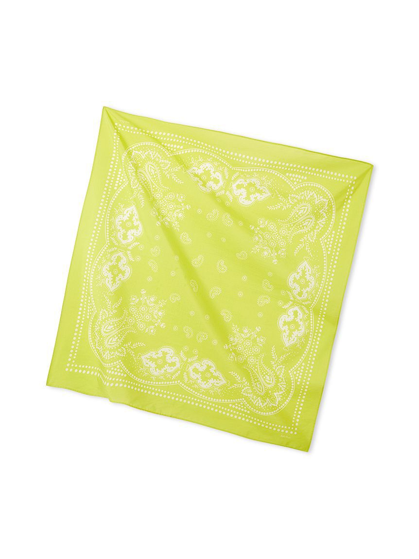 Mila Owen「バンダナ柄綿シルクスカーフ」|バンダナ・スカーフ|