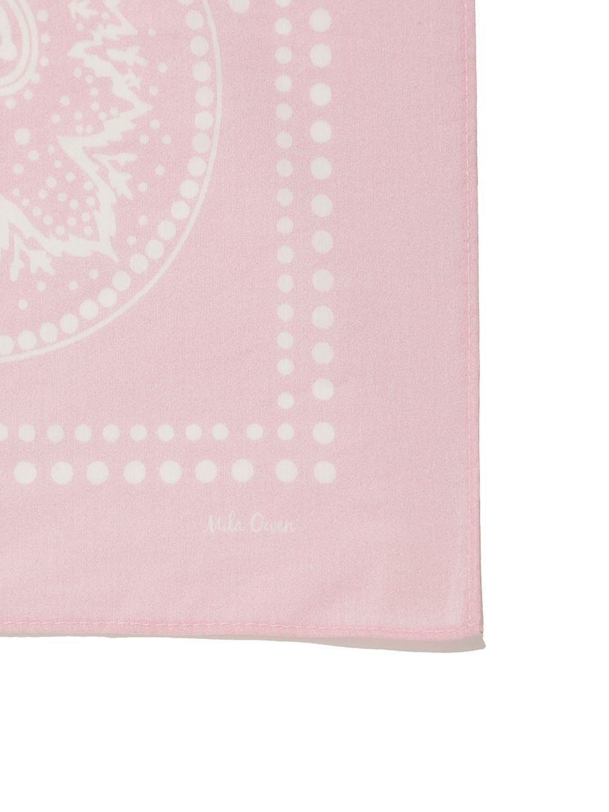 Mila Owen「バンダナ柄綿シルクスカーフ」|バンダナ・スカーフ|