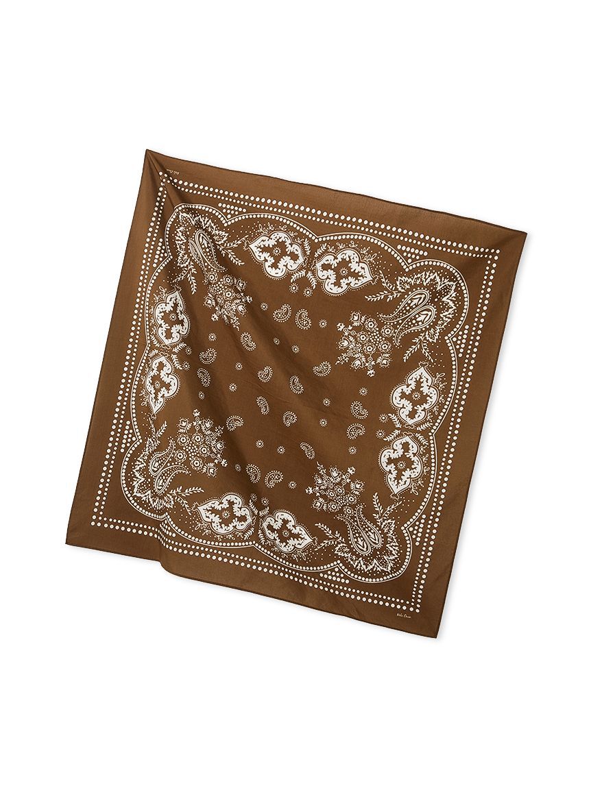 Mila Owen「バンダナ柄綿シルクスカーフ」|バンダナ・スカーフ|BRW