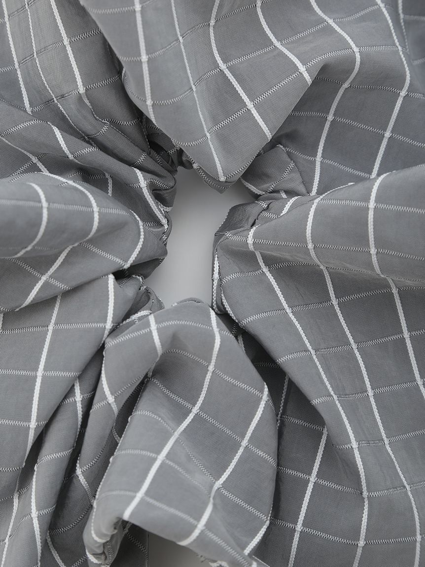 emmi atelier「ボックスチェックボリュームビッグシュシュ」|その他|