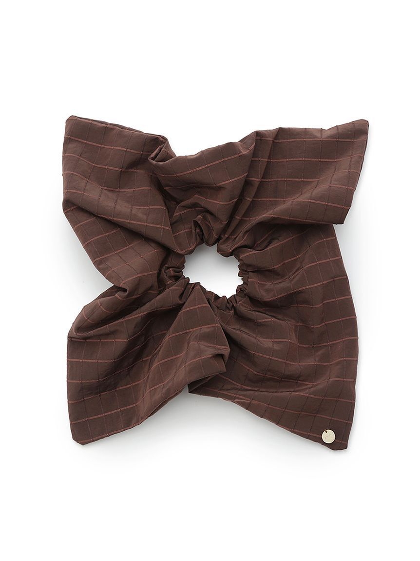 emmi atelier「ボックスチェックボリュームビッグシュシュ」|その他|BRW