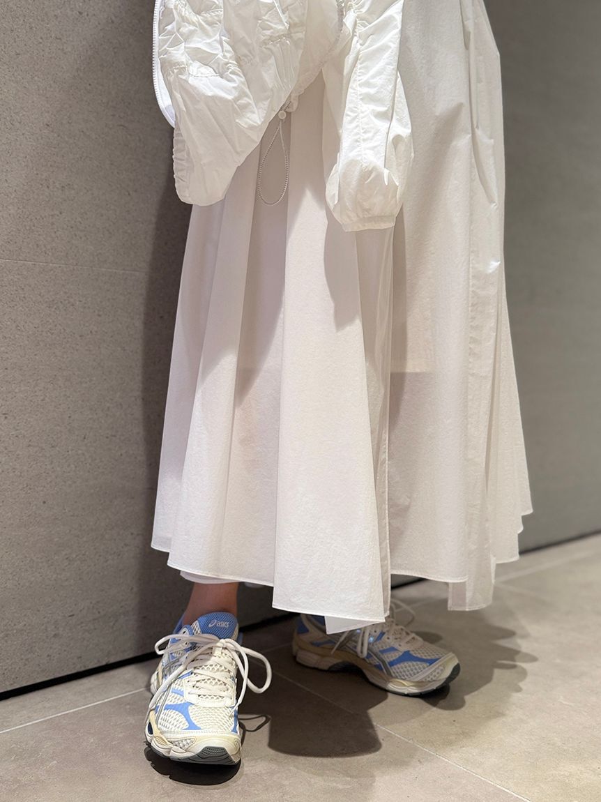 emmi atelier「ギャザーフォルムナイロンワンピース」|ワンピース|