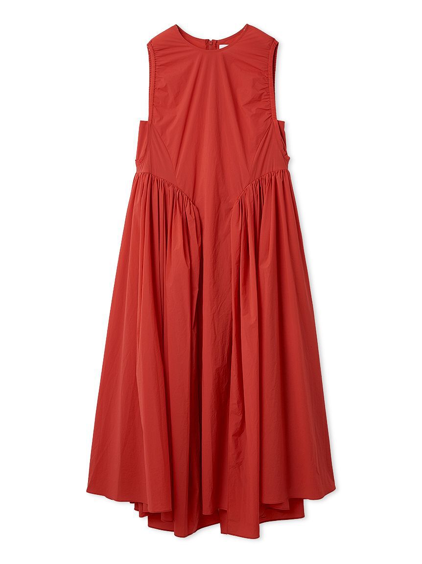 emmi atelier「ギャザーフォルムナイロンワンピース」|ワンピース|