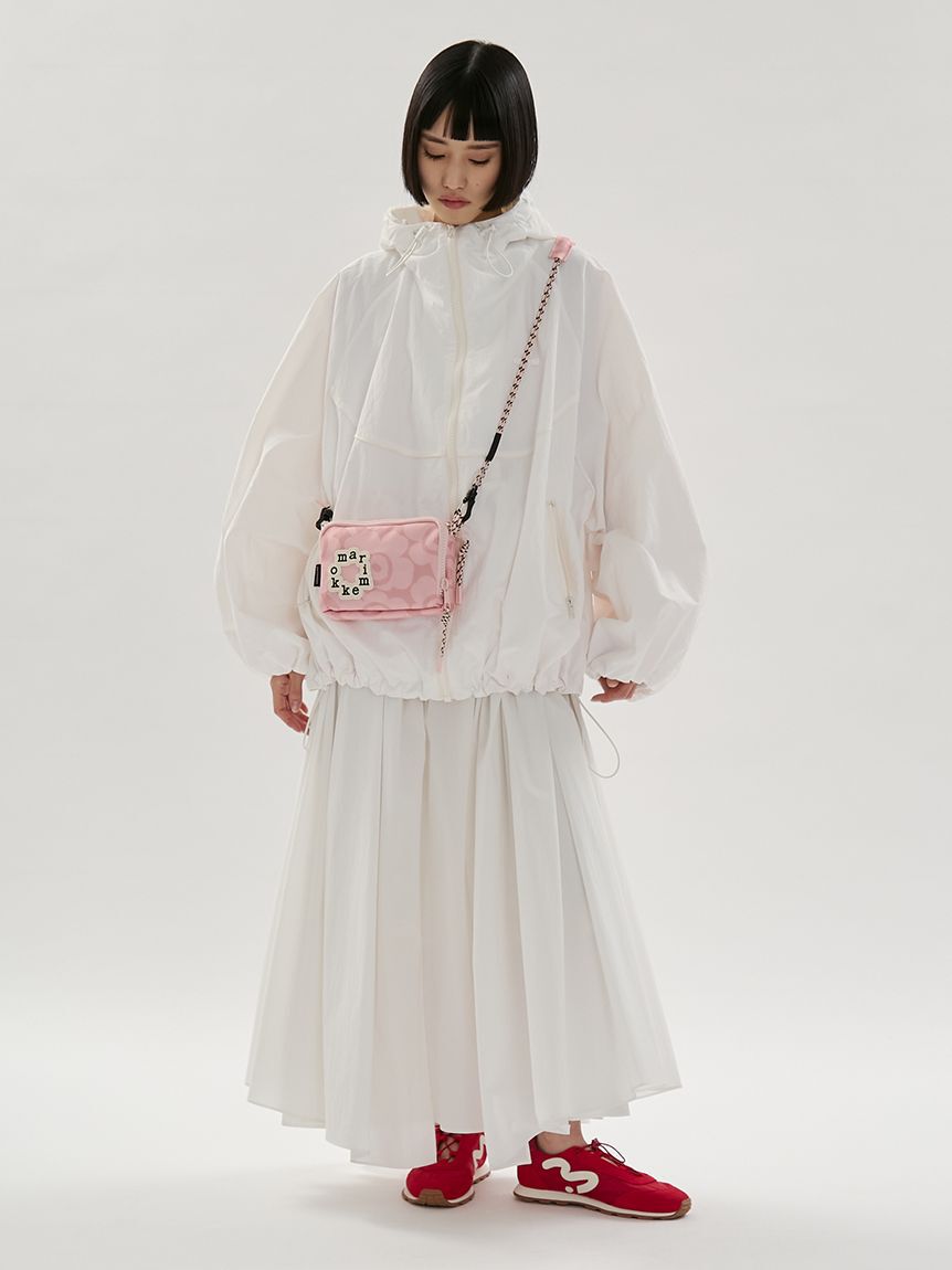 emmi atelier「ギャザーフォルムナイロンワンピース」|ワンピース|