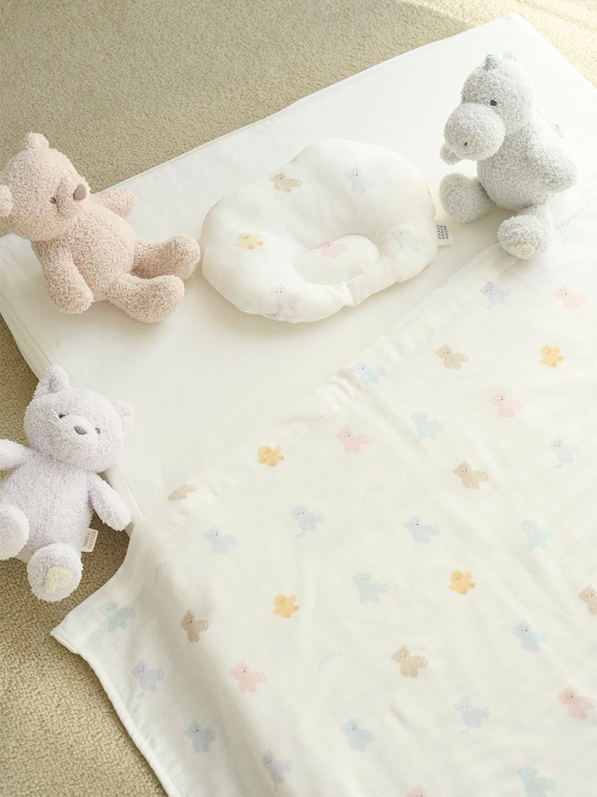 gelato pique Sleep「【Sleep】【BABY】ぬいぐるみ柄ガーゼピロー」|その他|