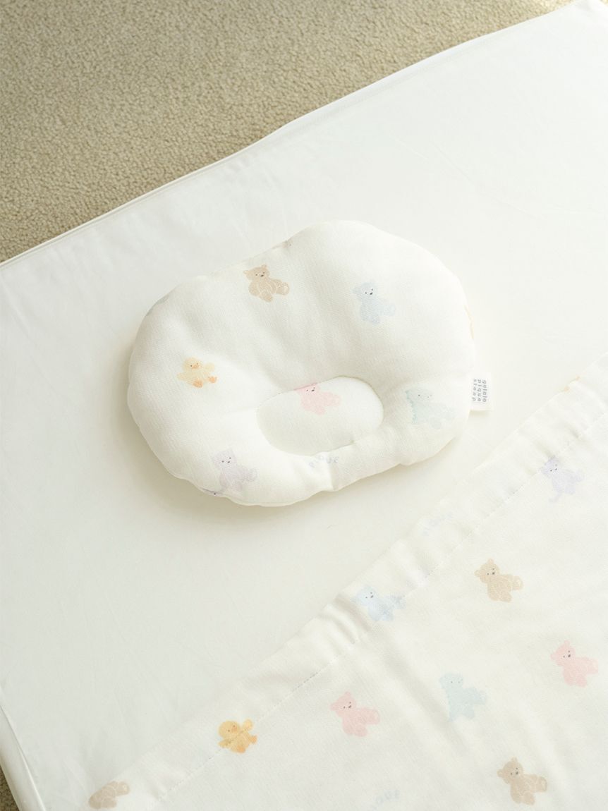 gelato pique Sleep「【Sleep】【BABY】ぬいぐるみ柄ガーゼピロー」|その他|