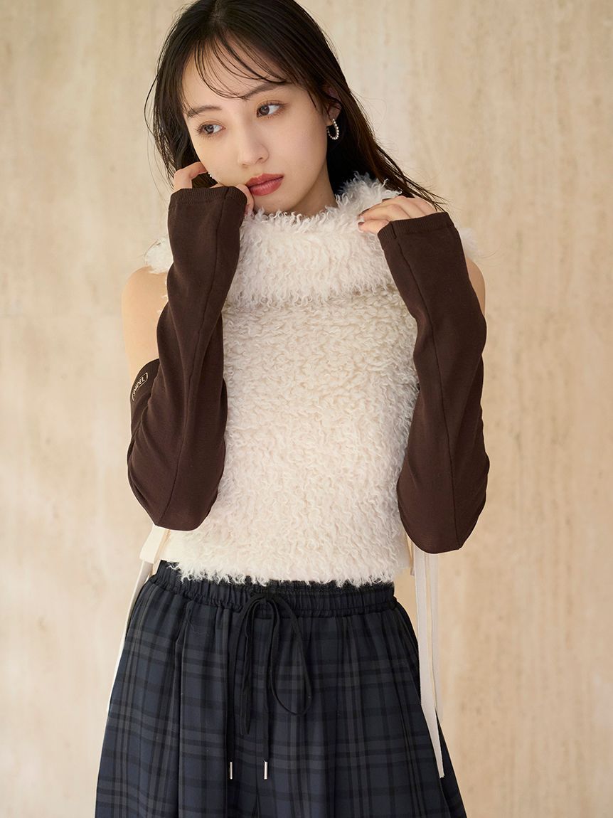 SNIDEL「シアーアームウォーマー」|手袋|