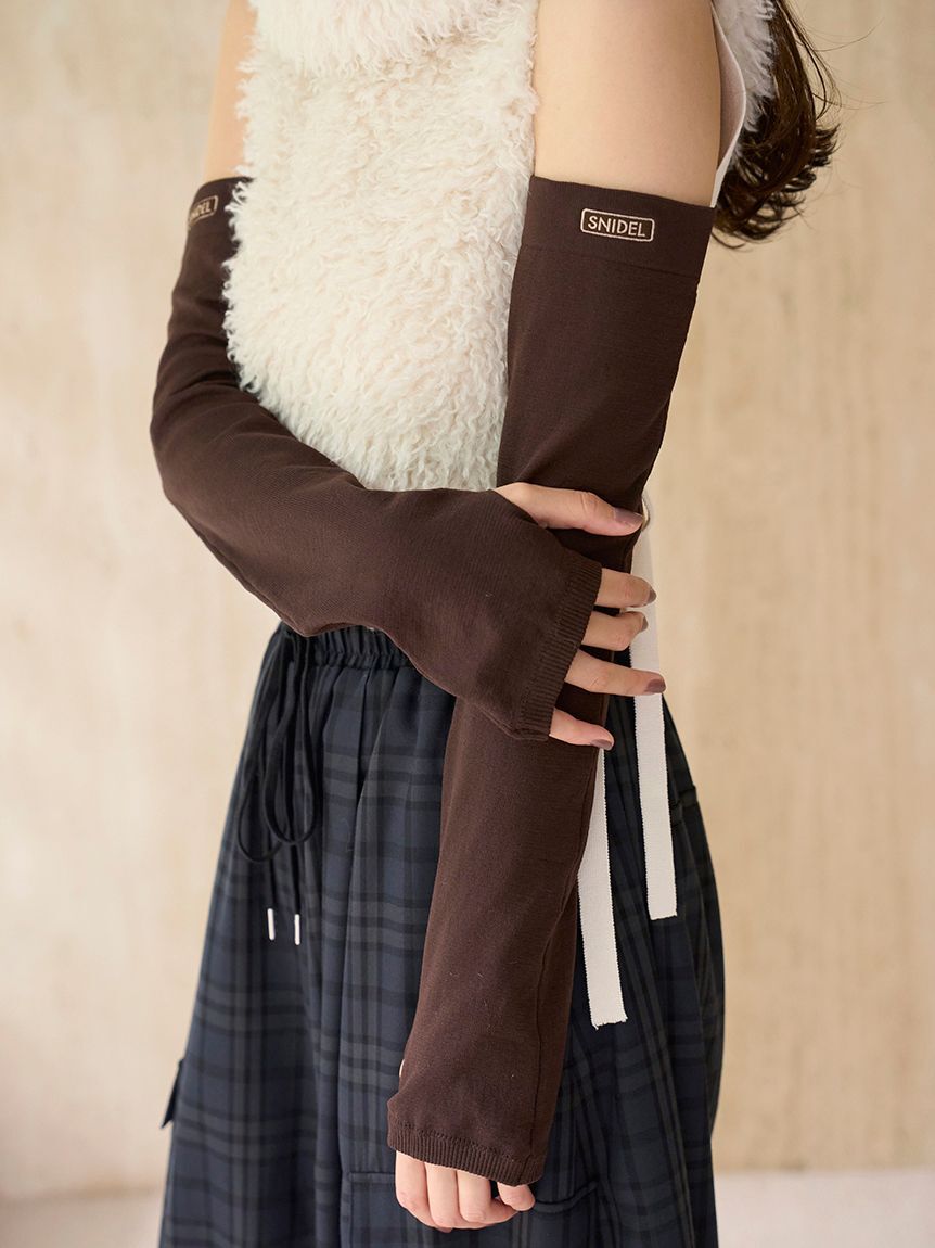 SNIDEL「シアーアームウォーマー」|手袋|