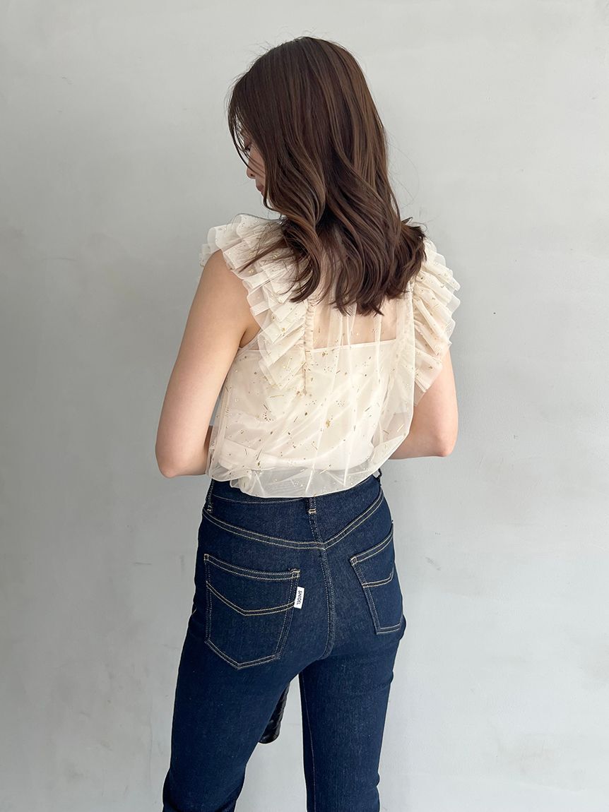 SNIDEL「【STYLEUPPANTS】ハイウエストフレア」|チノ|