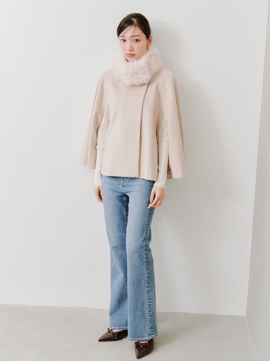 SNIDEL「【STYLEUPPANTS】ハイウエストフレア」|チノ|