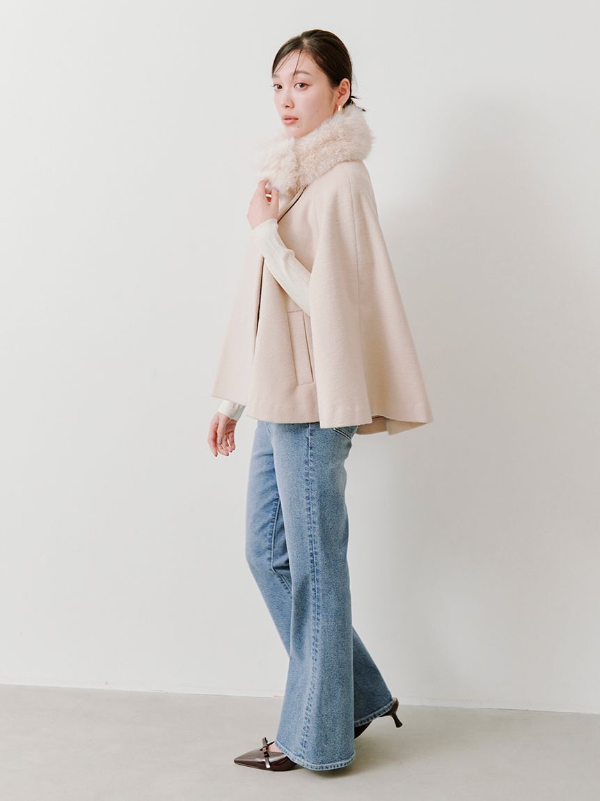 SNIDEL「【STYLEUPPANTS】ハイウエストフレア」|チノ|