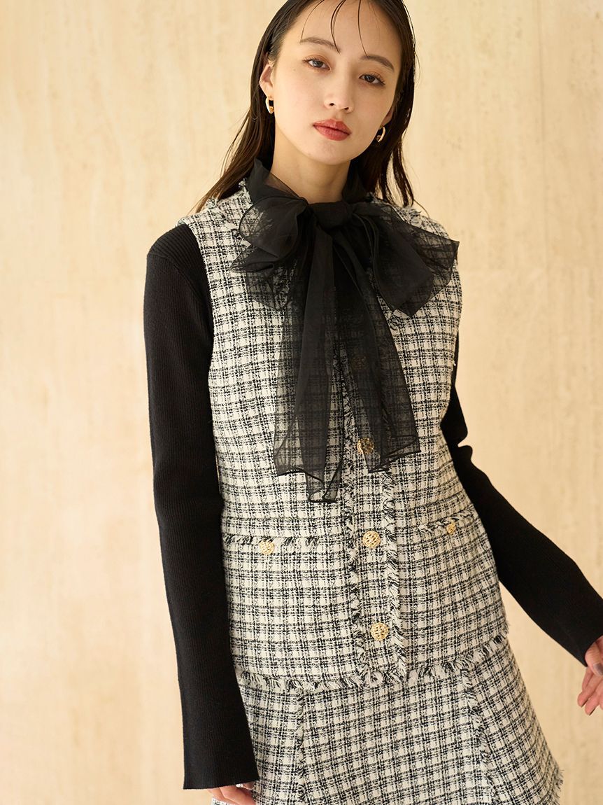 SNIDEL「ツイードジレ」|ダウンベスト・ベスト|IVR