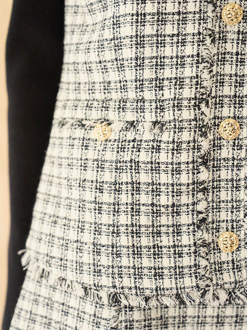 SNIDEL「ツイードジレ」|ダウンベスト・ベスト|