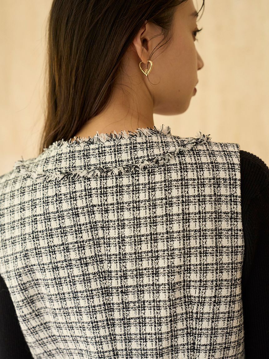 SNIDEL「ツイードジレ」|ダウンベスト・ベスト|