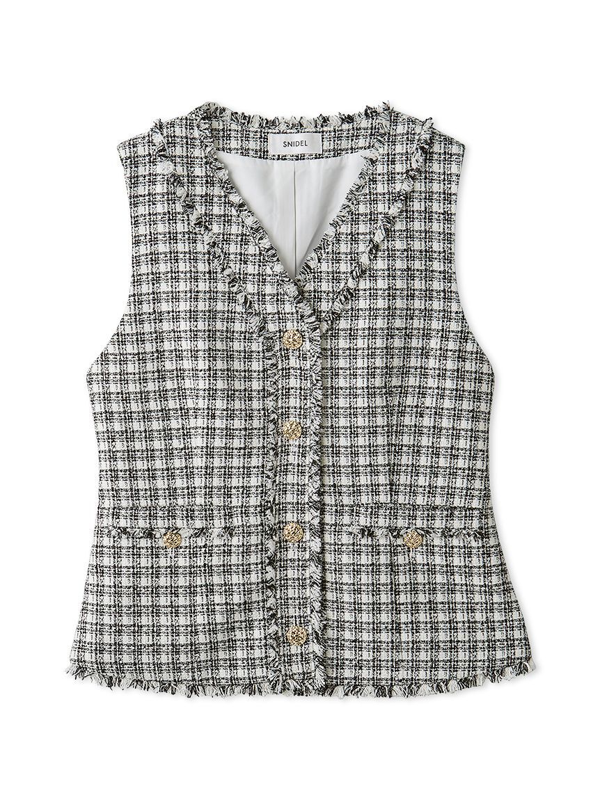SNIDEL「ツイードジレ」|ダウンベスト・ベスト|