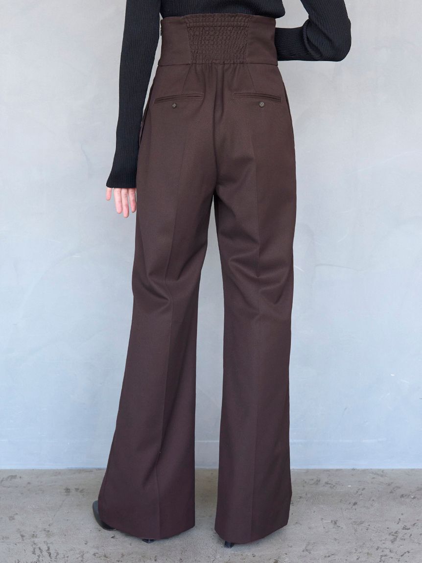 SNIDEL「ハイウエストワイドパンツ」|チノ|