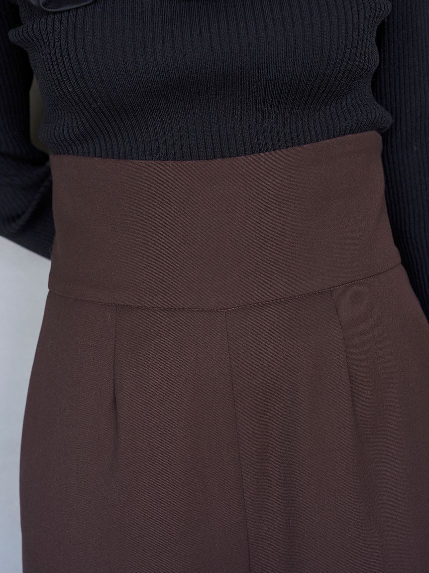 SNIDEL「ハイウエストワイドパンツ」|チノ|