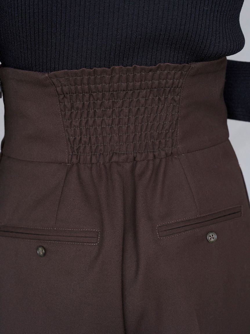 SNIDEL「ハイウエストワイドパンツ」|チノ|