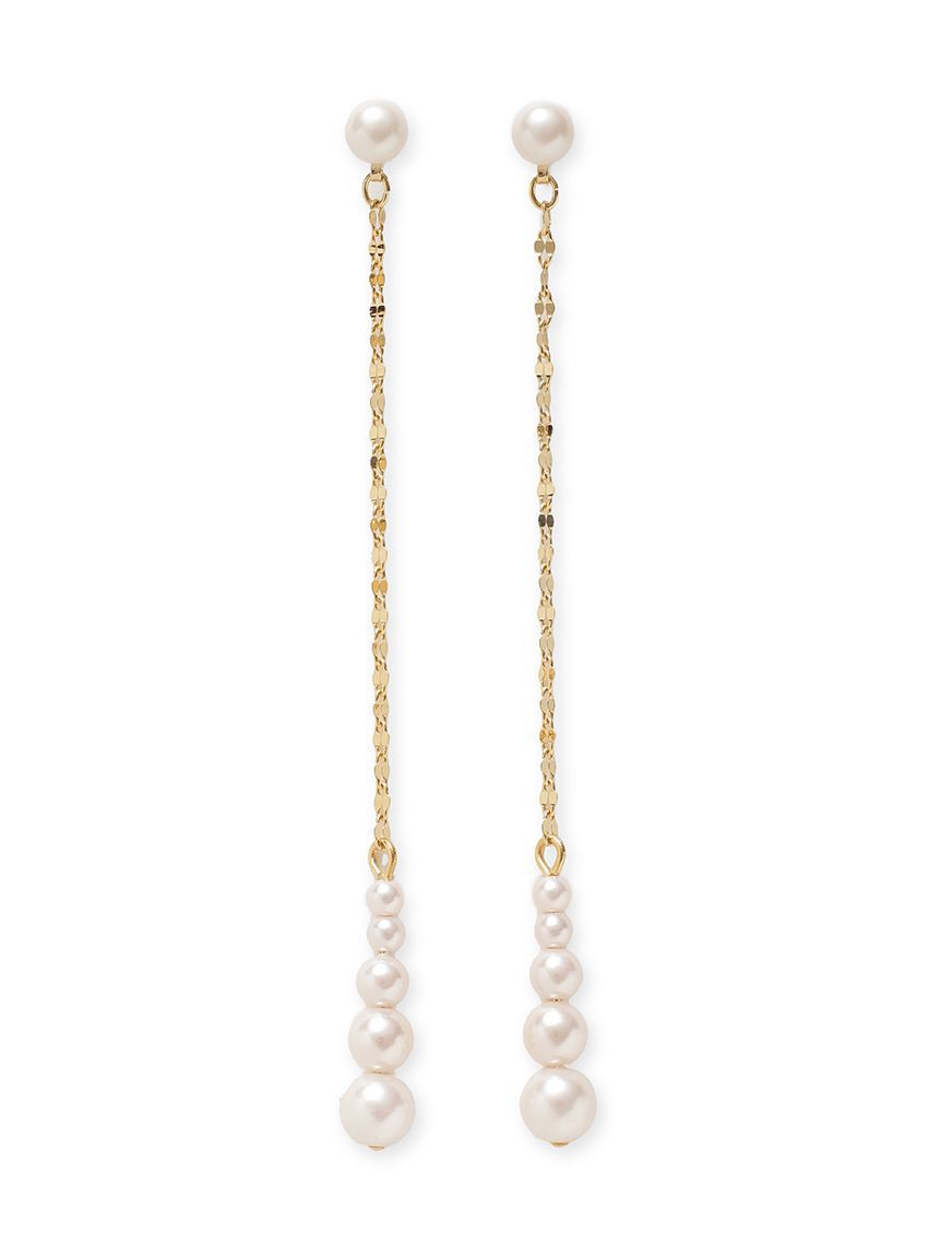 FRAY I.D「パールチェーンピアス」|ピアス|GLD