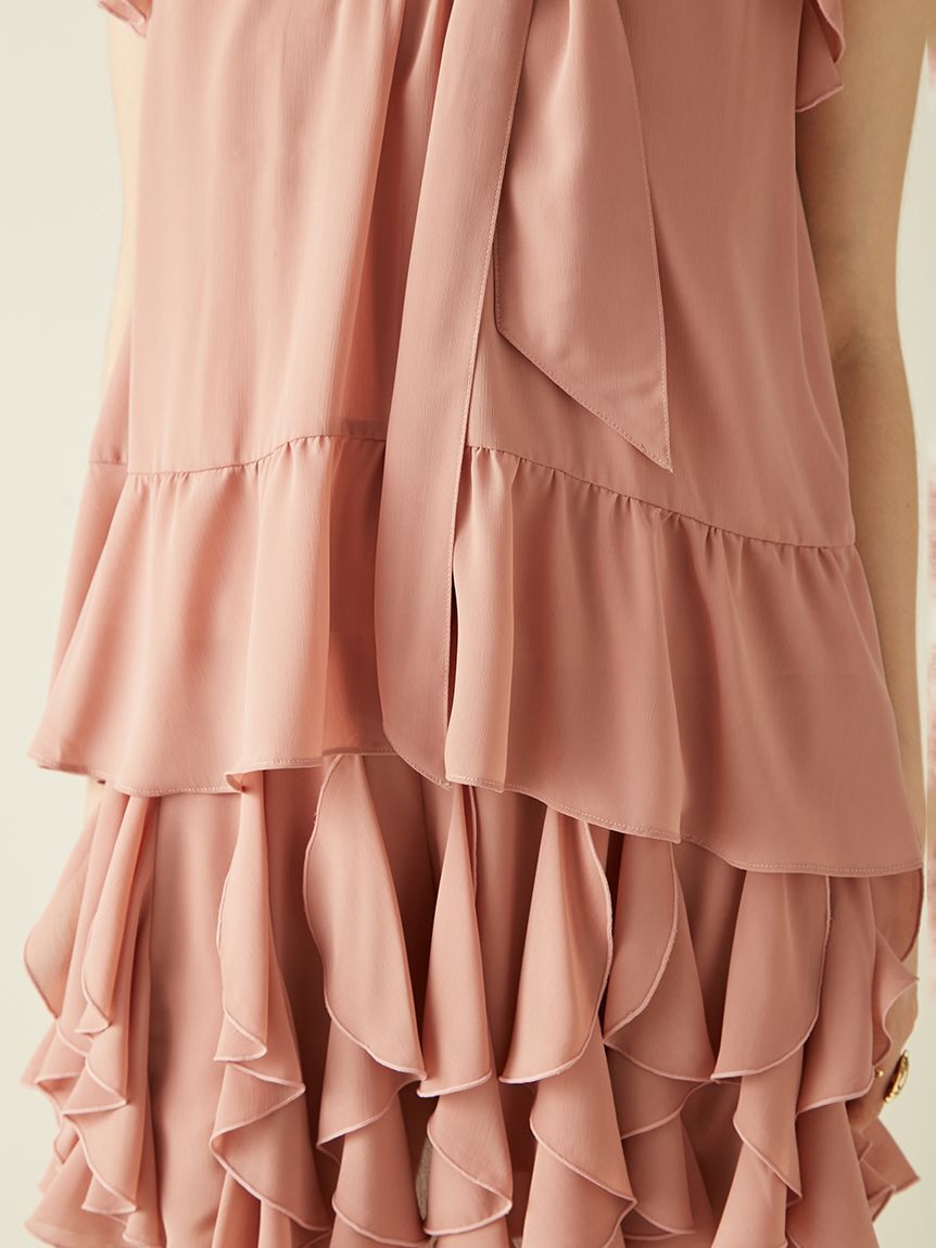 LILY BROWN「ドレープフリルセットアップ」|ワンピース|