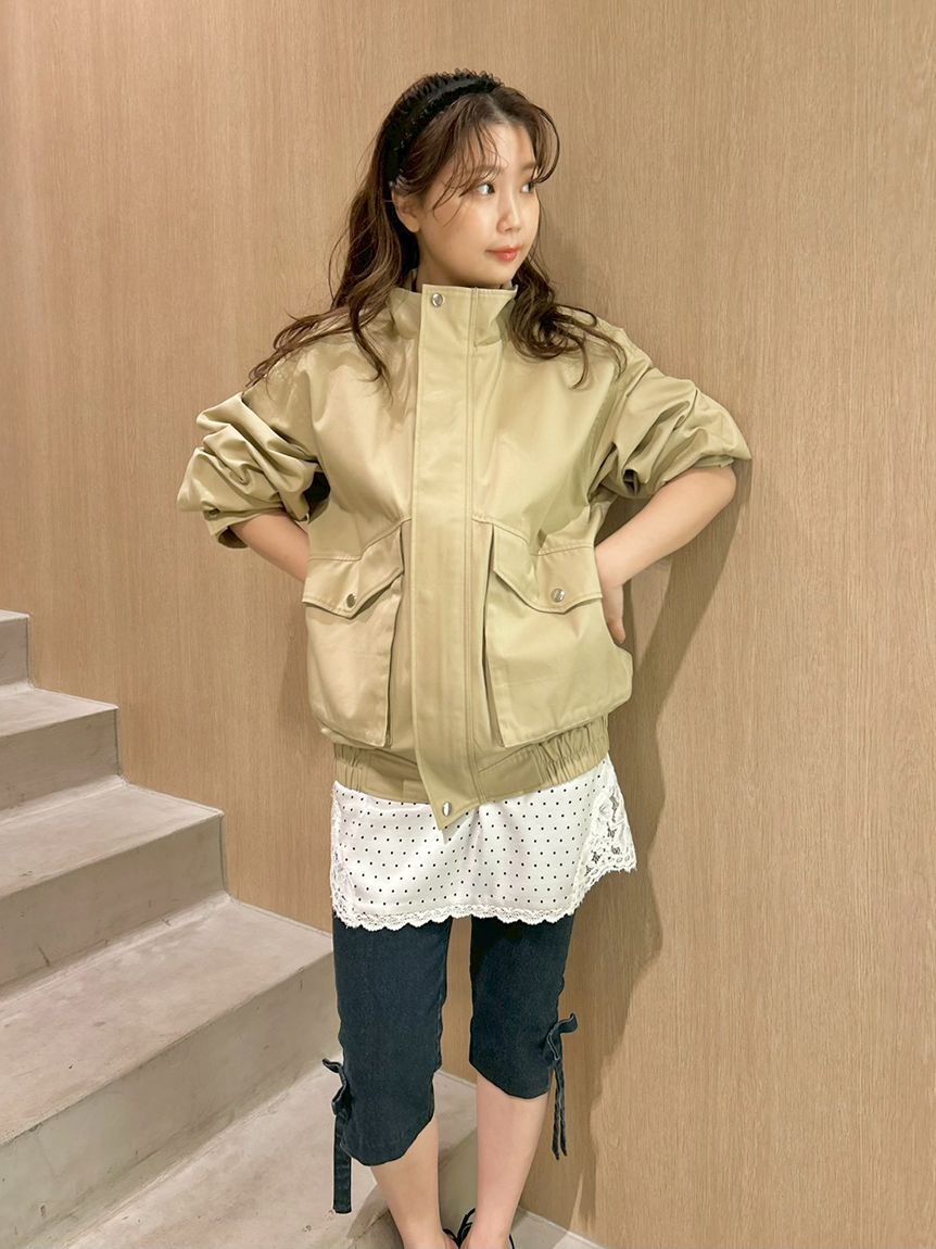 LILY BROWN「スタンドカラーブルゾン」|ブルゾン・スタジャン|