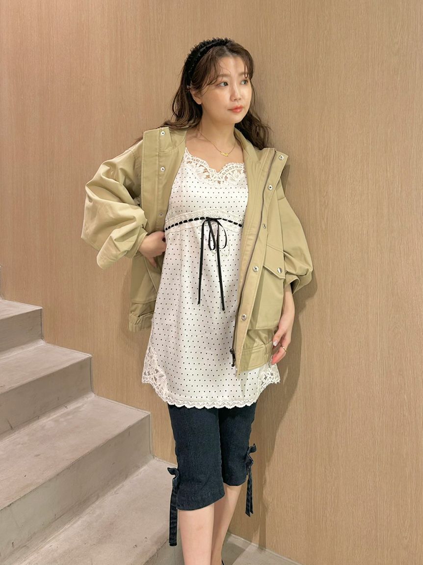 LILY BROWN「スタンドカラーブルゾン」|ブルゾン・スタジャン|