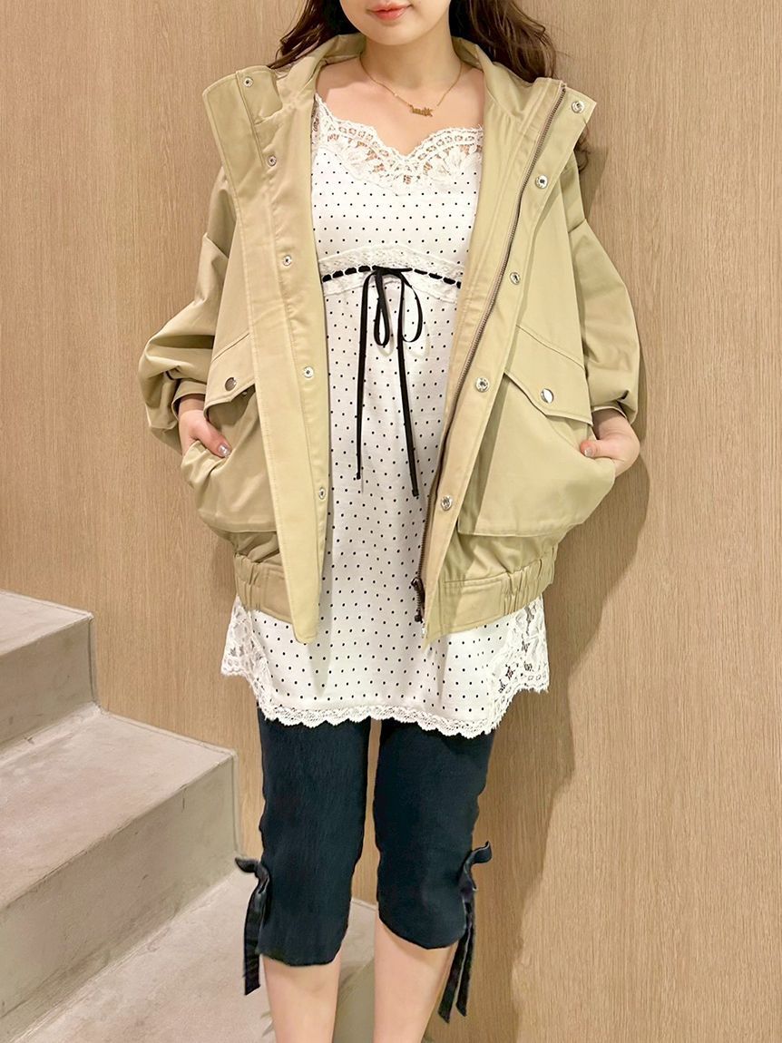 LILY BROWN「スタンドカラーブルゾン」|ブルゾン・スタジャン|