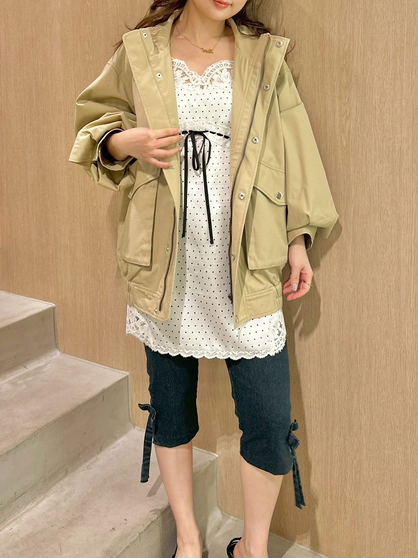 LILY BROWN「スタンドカラーブルゾン」|ブルゾン・スタジャン|